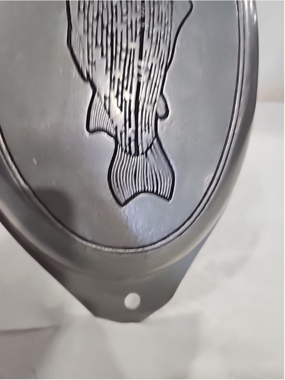Wilton Armetale Fish Platter Pewter Large Oval Handled 14" Silver Vintage - Picture 12 of 16